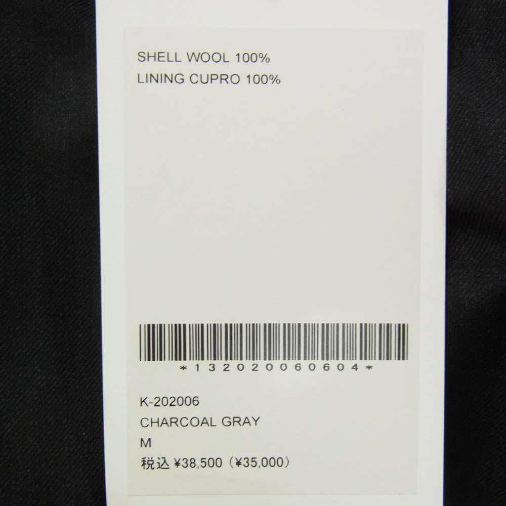 SOPHNET. ソフネット K-202006 KIYONAGA&CO. × GRAMICCI SLIM-FIT EASY SLACKS BY LORO PIANA キヨナガアンドコー グラミチ ロロピアーナ スリムフィット イージー スラックス チャコール系 M【新古品】【未使用】【中古】