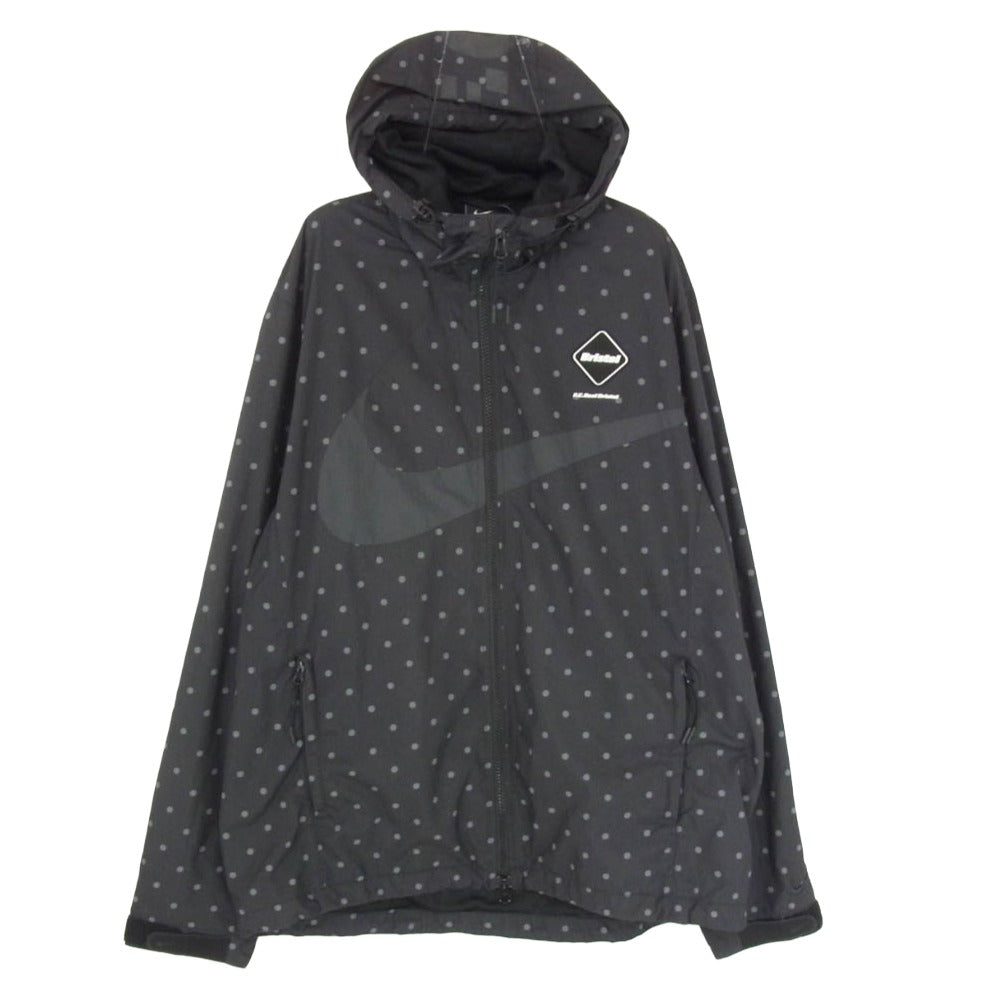 F.C.R.B. エフシーアールビー NIKE ナイキ 789521-012 × NIKE POLKA DOT PRACTICE JACKET ナイキ ポルカドット ナイロンジャケット ブラック系 L【中古】 F.C.R.B. エフシーアールビー NIKE ナイキ 789521-012 × NIKE POLKA