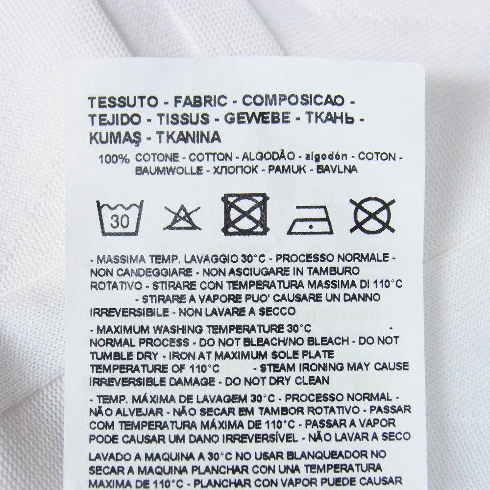 Emporio Armani エンポリオ・アルマーニ 6K1T66 1JGYZ エンボス ロゴ 総柄 半袖 カットソー Tシャツ ホワイト系 L【中古】