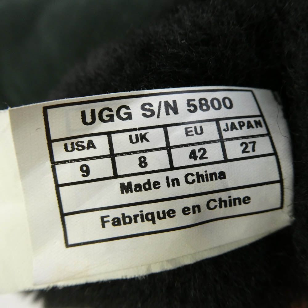 UGG アグ australia ムートンブーツ ブラック系 27cm【中古】