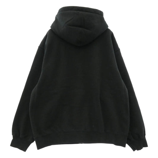 Supreme シュプリーム 25SS Work Zip Up Hooded Sweatshirt ワーク ジップアップ フーディー スウェットシャツ パーカー ブラック系 L【中古】