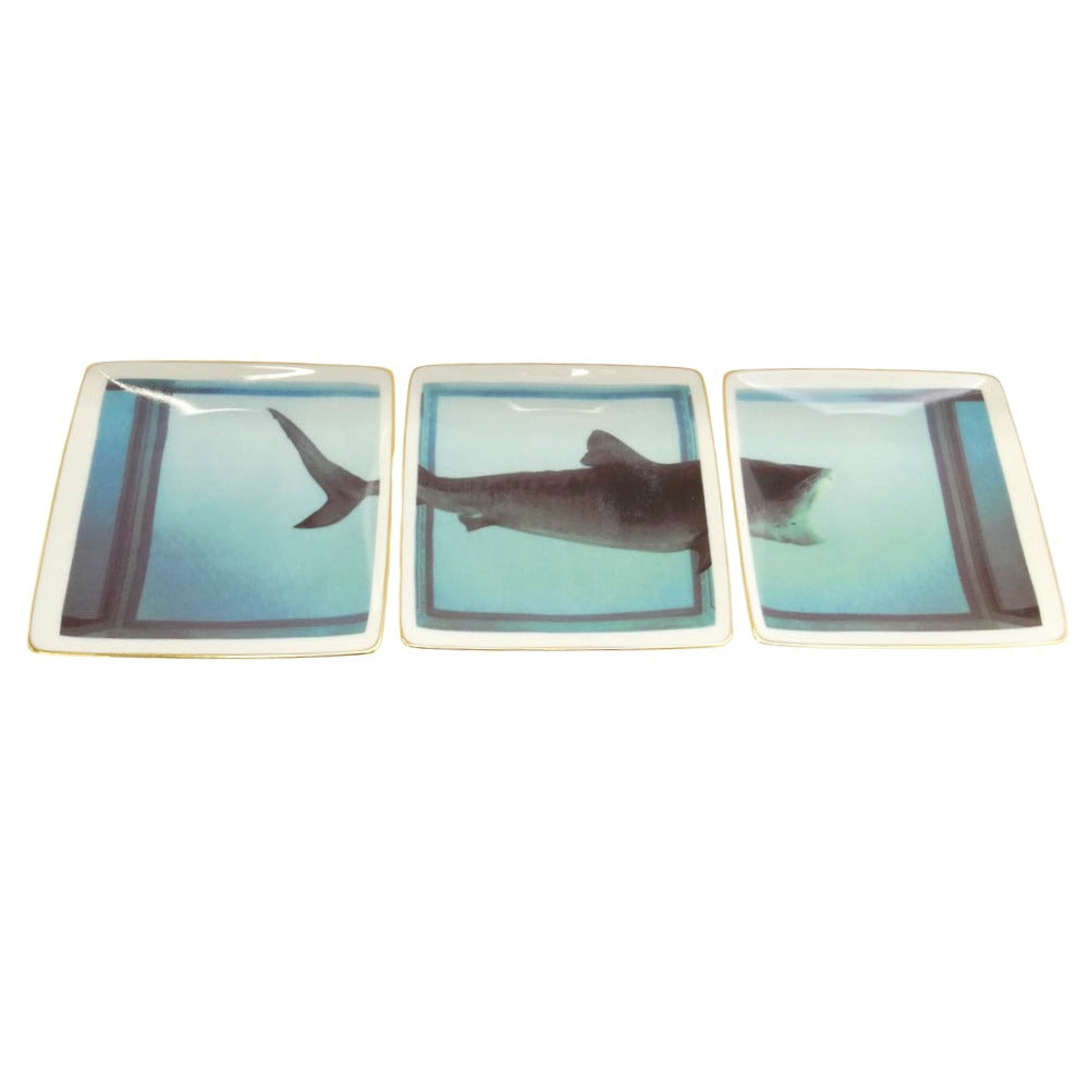 Supreme シュプリーム 25SS x Damien Hirst ダミアン ハースト Rosenthal Tray 皿 トレー トレイ ブルー系 ホワイト系 12×11cm【極上美品】【中古】 Supreme シュプリーム 25SS x Damien Hirst ダミアン ハースト