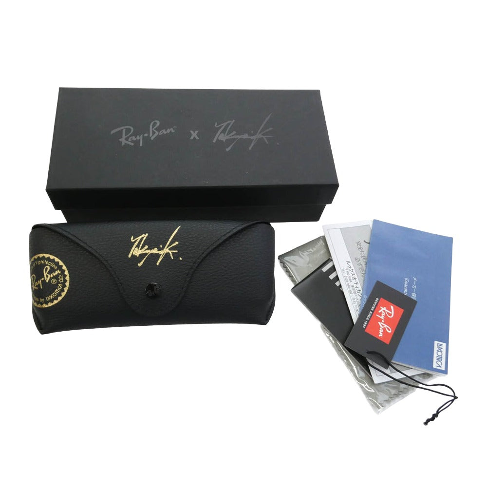 Ray-Ban レイバン RB2140F TAKUYA KIMURA 木村拓哉 WAYFARE ウェイファーラー R901-1-4B サングラス フレーム:ブラック系 レンズ:ブラウン系 52□22【中古】