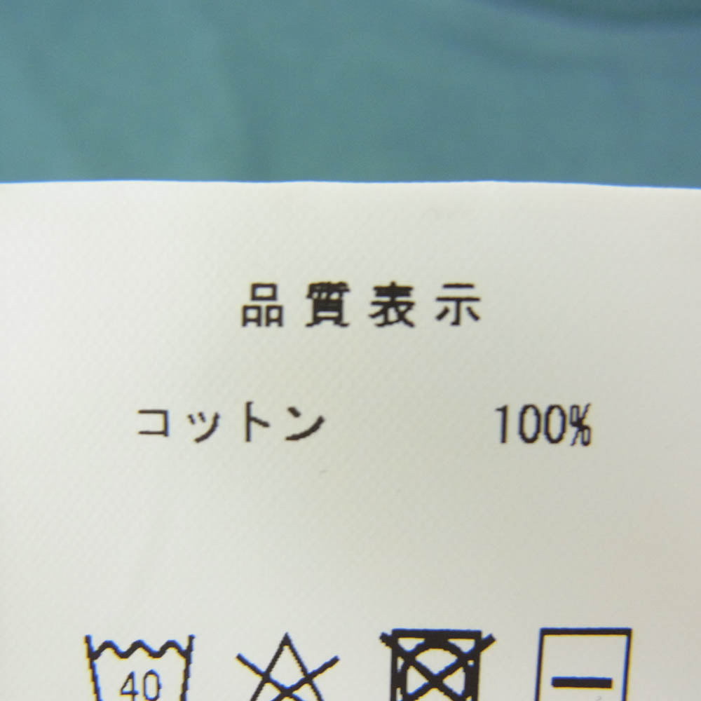 DESCENDANT ディセンダント 24SS 241ATDS-STM03S FLUKE UP SS ロゴ グラフィック プリント 半袖 Tシャツ グリーン系 3【中古】