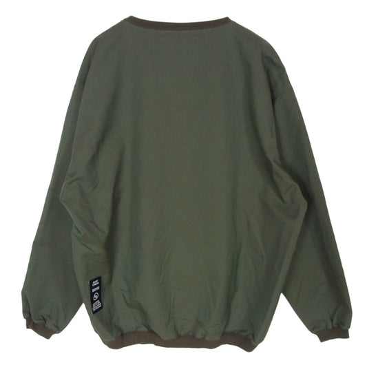 NEIGHBORHOOD ネイバーフッド 22AW 222TSNH-SHM07 PULLOVER SH LS.EC プルオーバー シャツ ロングスリーブ トレーナー グリーン系 L【中古】