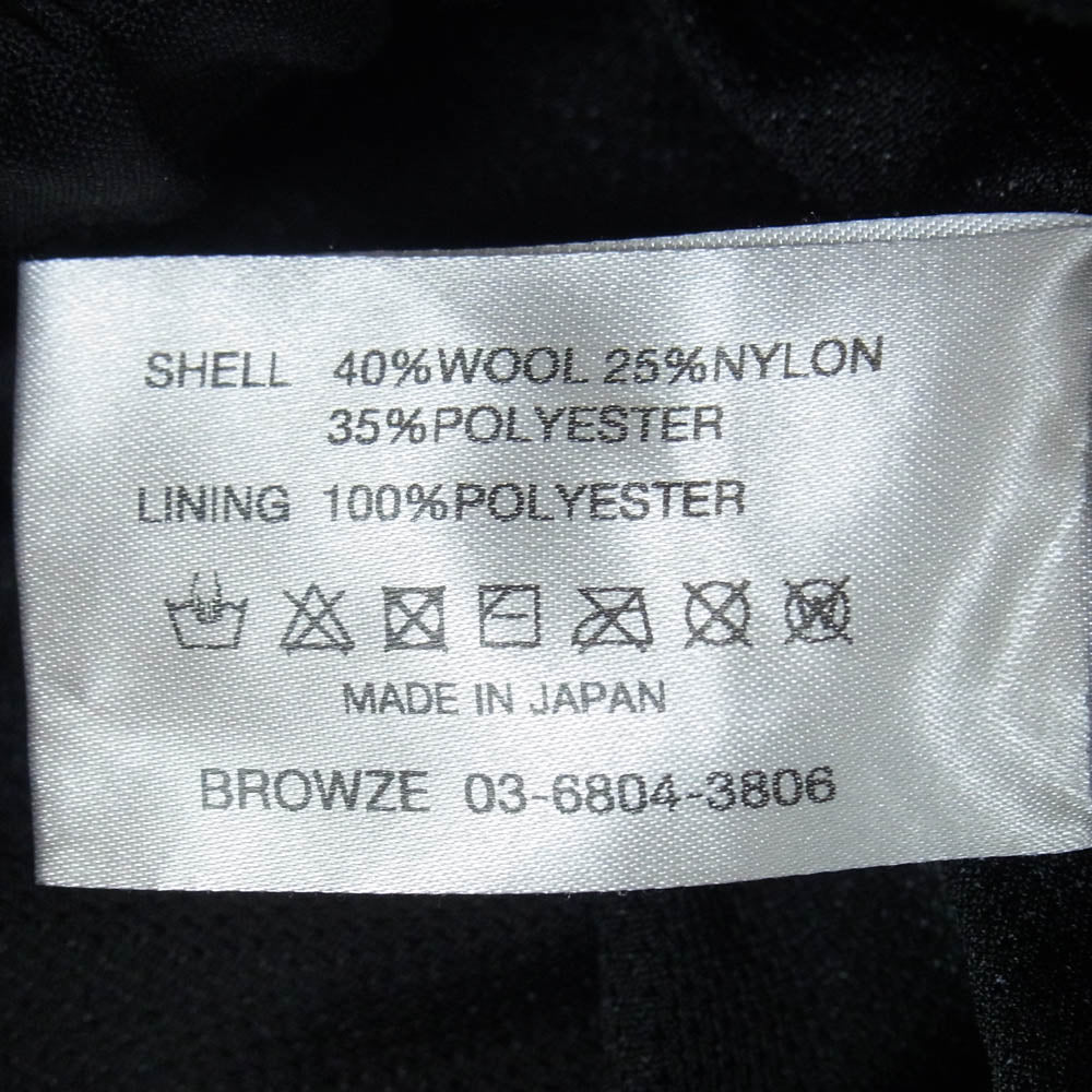 The Ennoy Professional ザ エンノイ プロフェッショナル 24SS SS24BRENPT04LP Wool Blend Rip Stop Easy Pants ウール ブレンド リップ ストップ イージーパンツ ブラック系 M【中古】