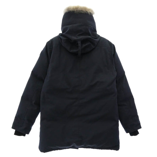 CANADA GOOSE カナダグース 3426MB CHATEAU PARKA BLACK LABEL HERITAGE ブラックレーベル シャトーパーカ コヨーテファー フーデッドダウンジャケット コート ネイビー系 L【中古】
