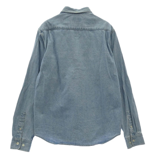 Supreme シュプリーム 20AW Classic Logo Denim Shirt クラシックロゴ デニム シャツ インディゴブルー系 S【中古】