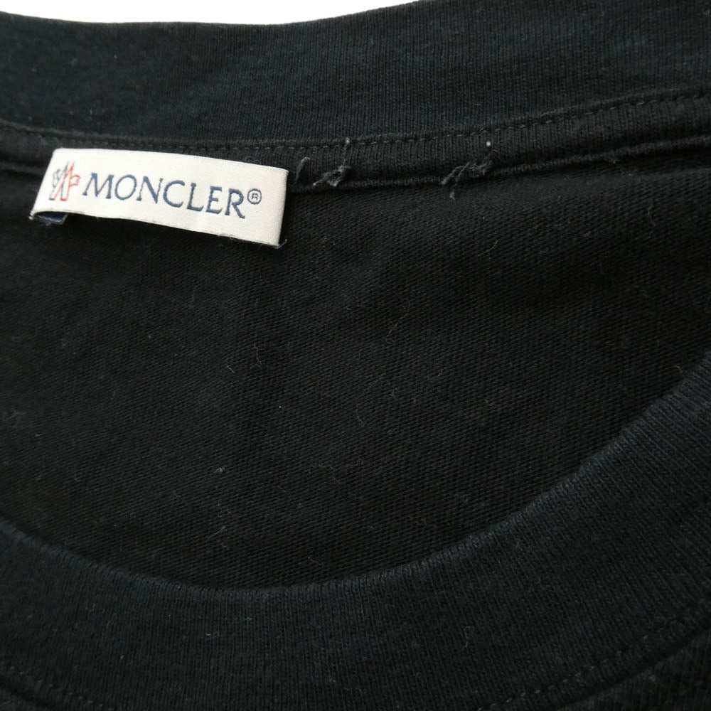 MONCLER モンクレール FRAGMENT DESIGN フラグメントデザイン 18AW D209U8039850 × FRAGMENT HIROSHI FUJIWARA MAGLIA T-SHIRT 藤原ヒロシ フラグメント 半袖 Tシャツ ブラック系 7【中古】