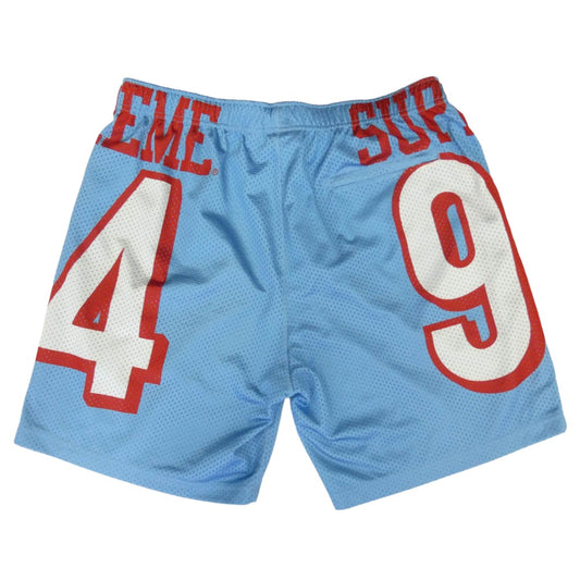 Supreme シュプリーム 22SS 94 Jersey Short ジャージー メッシュ ショーツ ショートパンツ ライトブルー系 M【中古】