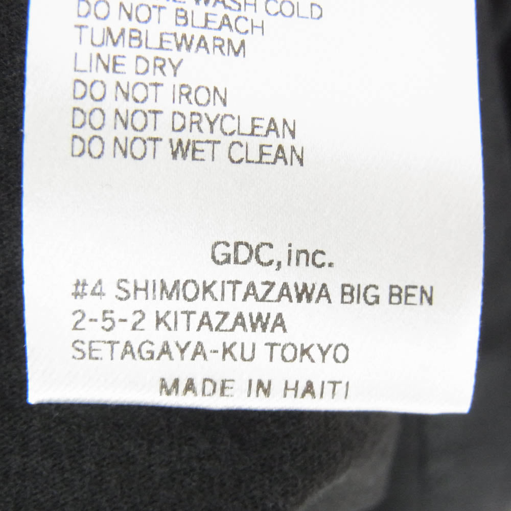 GDC ジーディーシー GD0066 × City Lights Bookstore シティライツ ブックストア HOWL Tee フロントプリント Tシャツ 半袖カットソー ブラック系 L【新古品】【未使用】【中古】