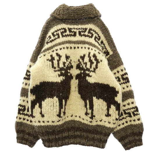 ヴィンテージ genuine cowichan sweater カウチン ニット セーター ブラウン系 不明【中古】
