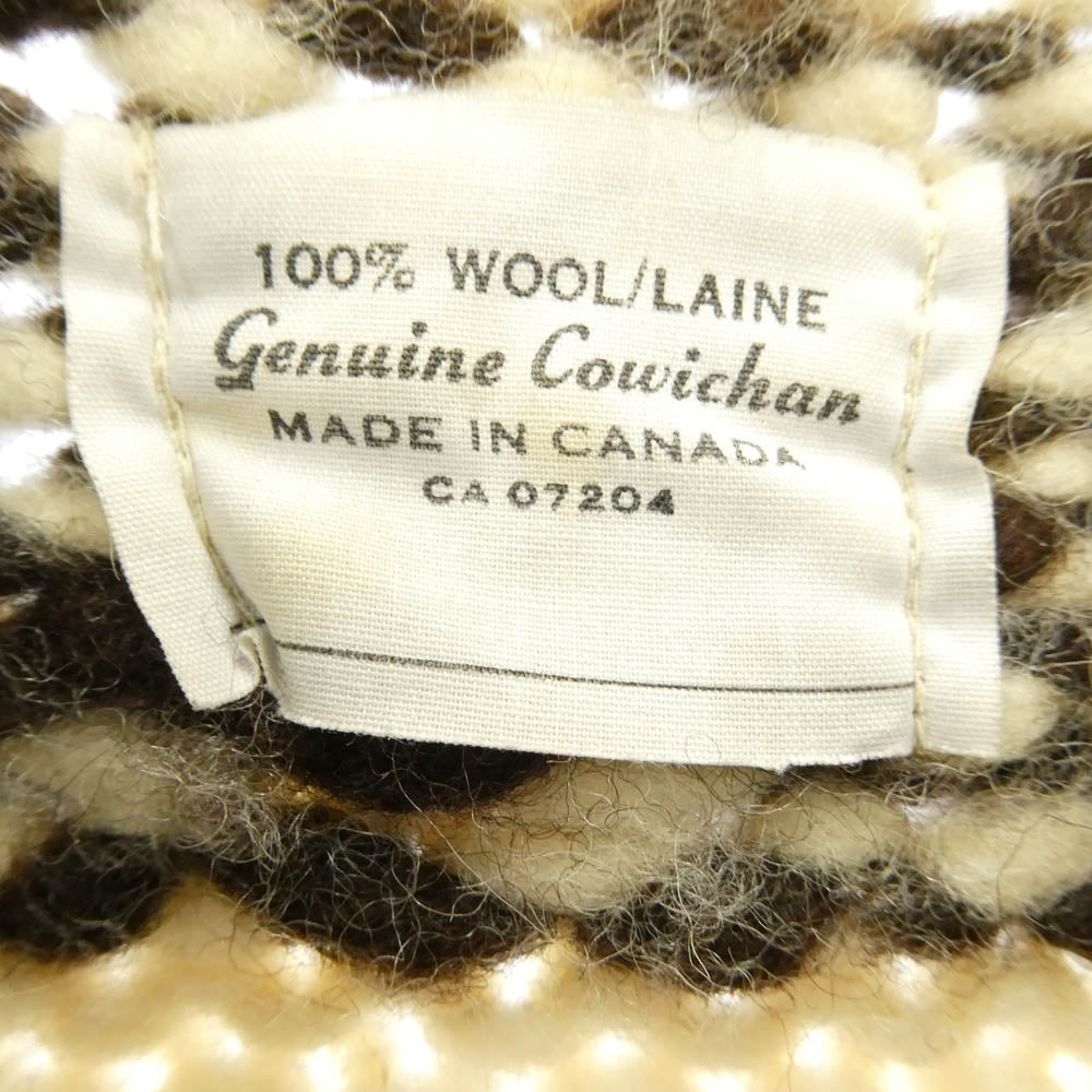 ヴィンテージ genuine cowichan sweater カウチン ニット セーター ブラウン系 不明【中古】