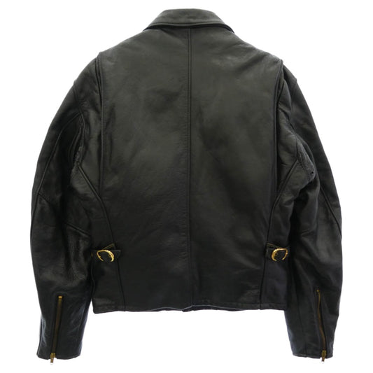 schott ショット 680 着脱式ボアライナー シングルライダース レザー ジャケット ブラック系 40【中古】