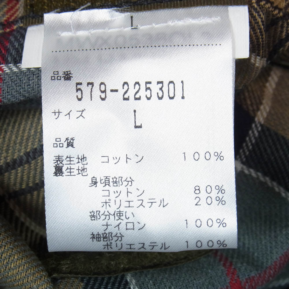 Barbour バブアー MARGARET HOWELL マーガレットハウエル 579-225301 ×MARGARET HOWELL MH HARDWICK ハードウィック オイルドジャケット ブラック系 L【中古】
