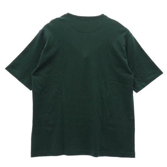 PRADA プラダ ujn861 三角ロゴプレート トライアングルロゴ オーバーサイズ クルーネック 半袖 Tシャツ カットソー グリーン系 XL【美品】【中古】