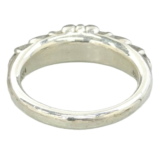 CHROME HEARTS クロムハーツ(原本無) BABY CLSC P D ベイビークラシック フローラルクロス ダイヤ リング シルバー系 約11号【中古】