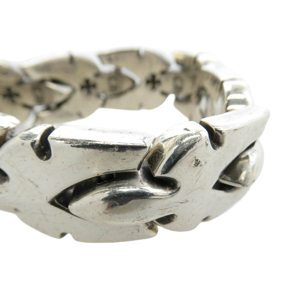 CHROME HEARTS クロムハーツ(原本無) FLERKNEE LINK LG ラージ フレアニー リンク ブレスレット 9LINK 9リンク シルバー系【中古】