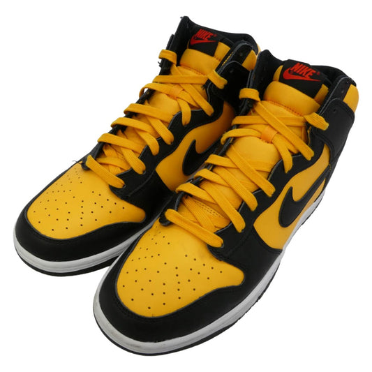 NIKE ナイキ DD1399-700 DUNK HI RETRO ダンク ハイ レトロ ハイカット スニーカー イエロー系 ブラック系 29cm【中古】