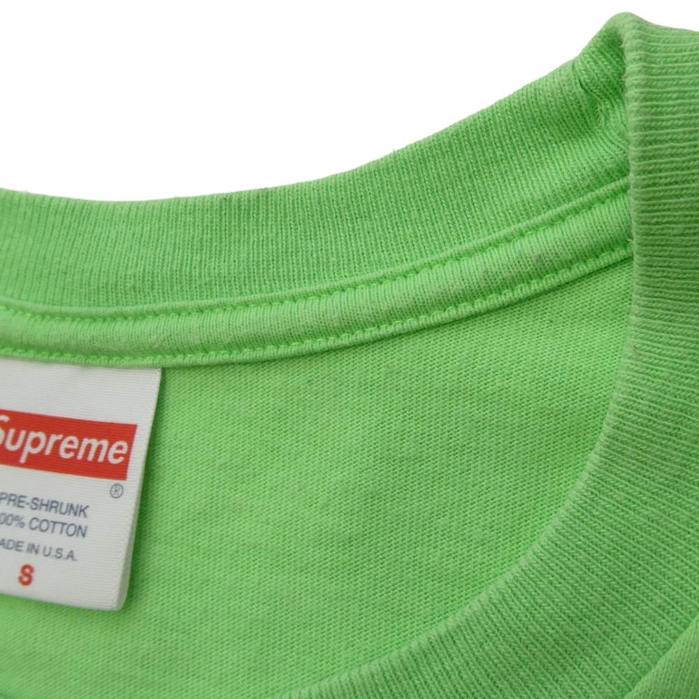 Supreme シュプリーム 22SS Alien Tee エイリアン クルーネック 半袖 Tシャツ ショートスリーブ カットソー ライトグリーン系 S【中古】