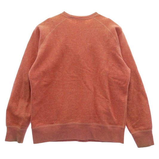 Supreme シュプリーム 10AW カナダ製 Collegiate Crew カレッジエイト クルー ラグラン 霜降り ロゴ スウェット トレーナー ピンク系 M【中古】