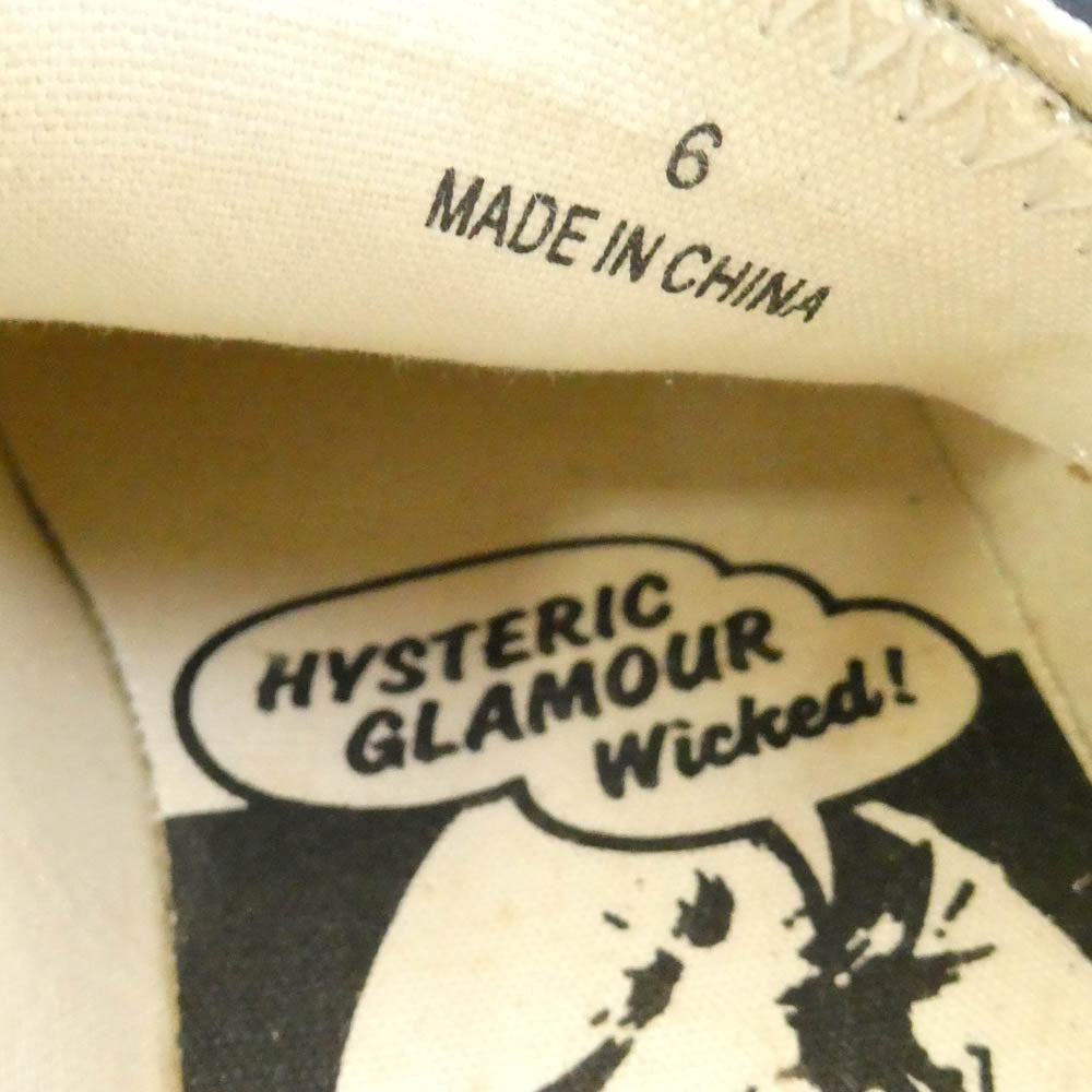 HYSTERIC GLAMOUR ヒステリックグラマー レザー ローカット スニーカー マルチカラー系 6【中古】