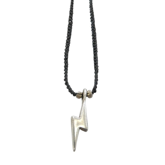JILL PLATNER ジルプラットナー サンダー ネックレス シルバー系 ブラック系【中古】