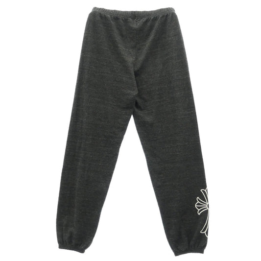 CHROME HEARTS クロムハーツ(原本無) SWEAT PANT ホースシュー CHクロス プリント スウェットパンツ ダークグレー系 L【中古】