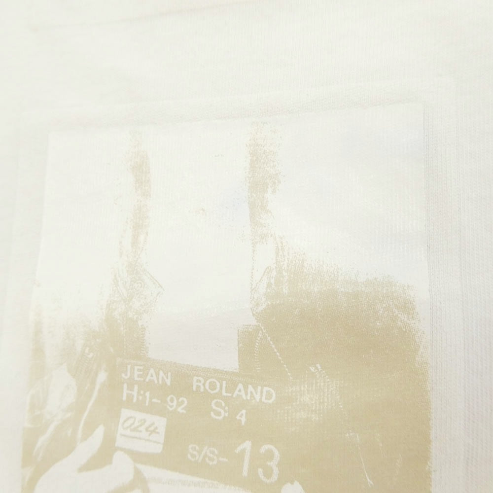 MAISON MARTIN MARGIELA メゾンマルタンマルジェラ 13SS S30GC0416 lights and shadow フォト グラフィック Tシャツ 半袖 カットソー 10ライン 四つタグ ホワイト系 46【中古】