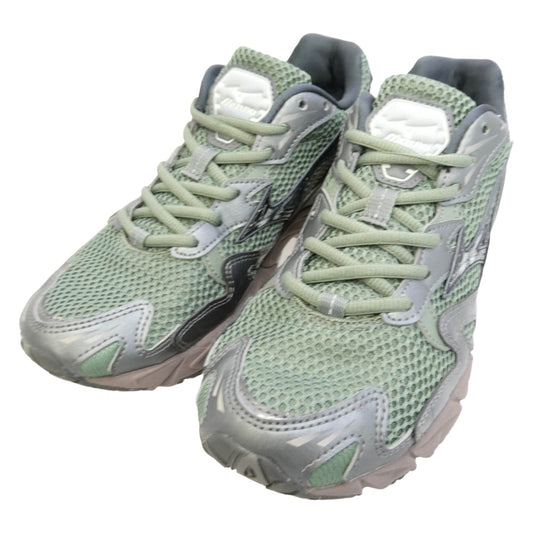 Mizuno ミズノ D1GA243109 Wave Rider 10 ウェーブライダー10 スニーカー グリーン系 24.5cm【美品】【中古】