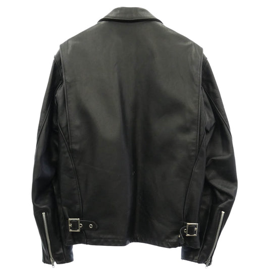 schott ショット 152 シングルライダース ボア ライナー付き USA製 レザージャケット ブラック系 38【中古】