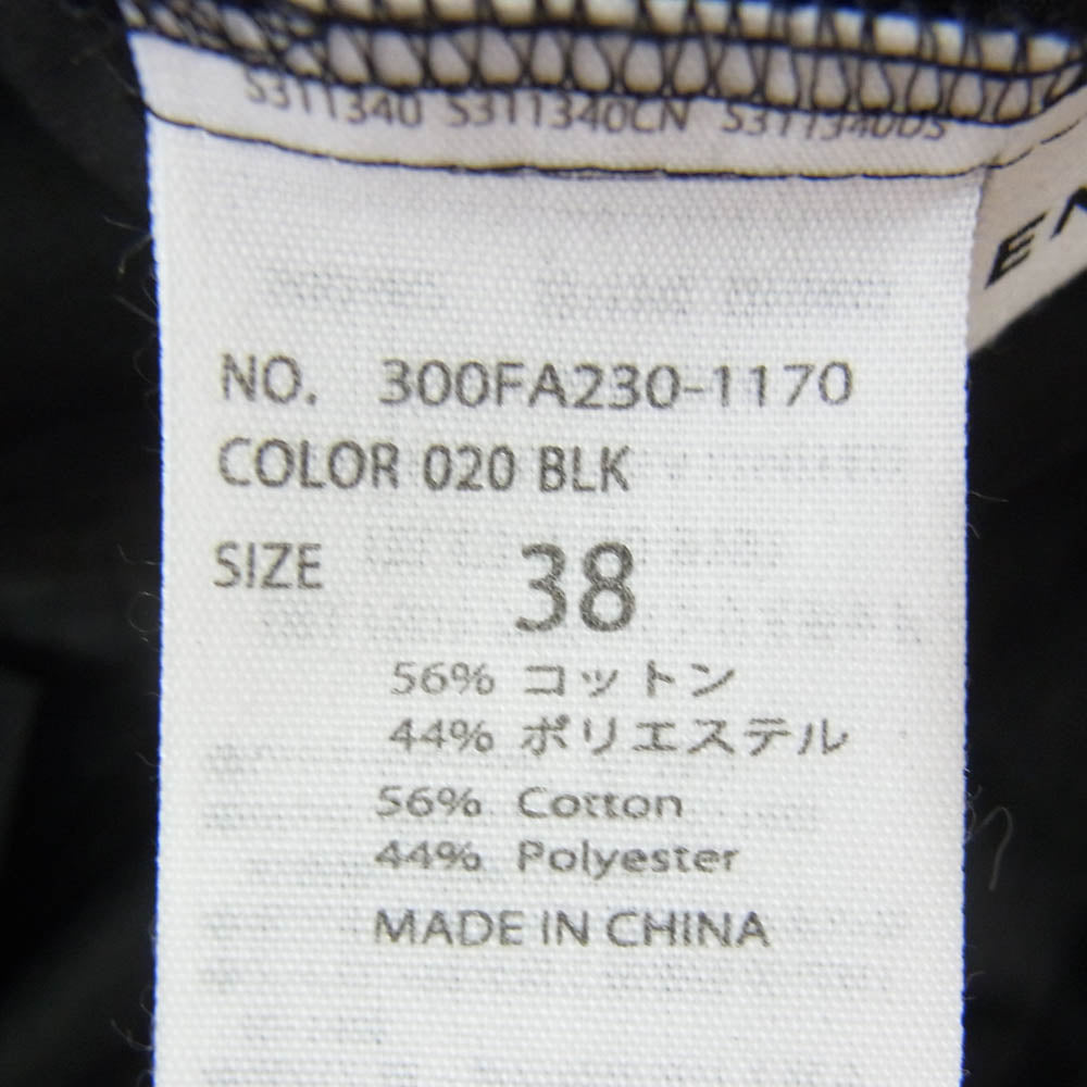 ENFOLD エンフォルド 22AW 300FA230-1170 COローンChina BLOUSE プルオーバー 長袖 シャツ ブラック系 38【中古】