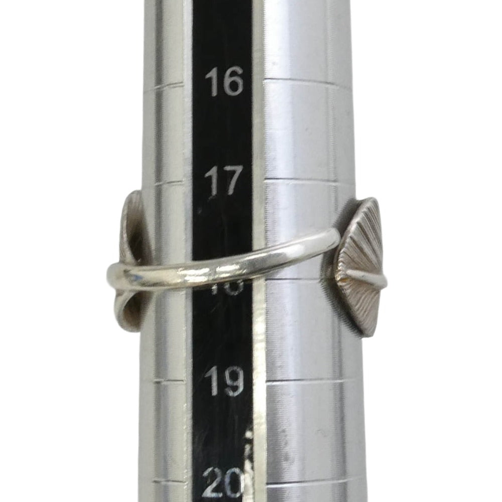 ザサン フェザー リング シルバー系 18号【中古】