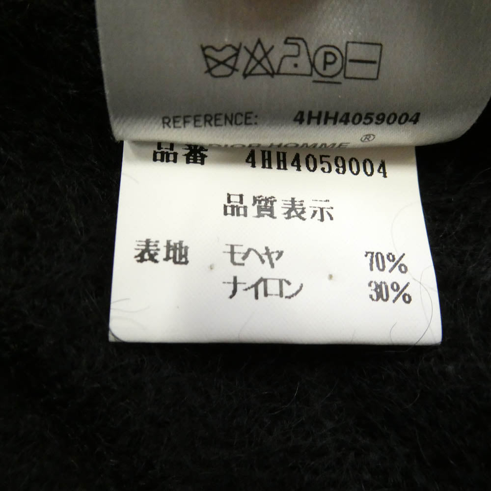 DIOR HOMME ディオールオム エディ期 04AW アーカイブ 4HH4059004 サムホール付き タートルネック モヘア ニット ブラック系 S【中古】