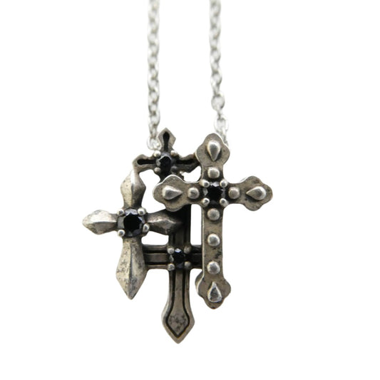 Justin Davis ジャスティンデイビス snj440 GRAVE CROSS グレイヴ クロス ネックレス シルバー系【中古】