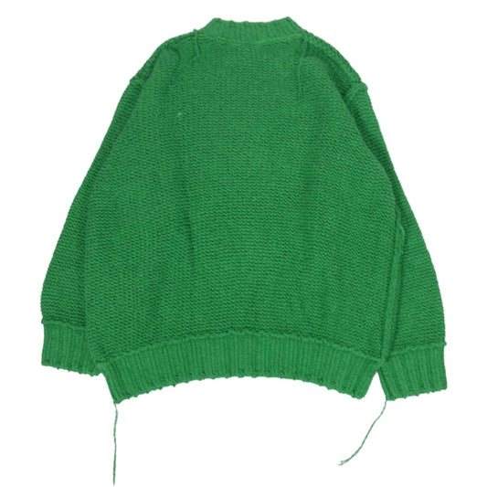 Sacai サカイ 24SS 24-03330M Knit Pullover プルオーバー 長袖 ニット セーター グリーン系 3【中古】