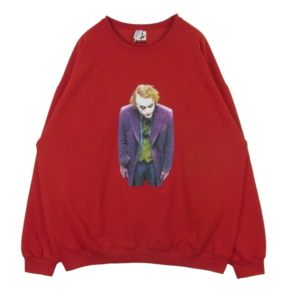 WACKO MARIA ワコマリア The Dark Knight Trilogy ジョーカー ダークナイトトリロジー スウェット トレーナー レッド系 2XL【中古】 WACKO MARIA ワコマリア The Dark Knight Trilogy ジョーカー ダーク