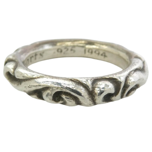 CHROME HEARTS クロムハーツ(原本無) SCRL BAND スクロールバンド リング シルバー系 約16号【中古】