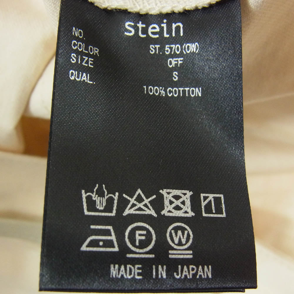 ssstein シュタイン ST.570 5PK LEATHER CODE PANTS 5ポケット レザーコード パンツ オフホワイト系 S【中古】