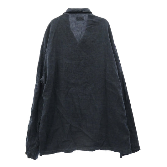 ヘリル 25SS 25-011-HL-8160-10 Linen P41 Coverall Jacket リネン カバーオール ジャケット ダークネイビー系 2【中古】