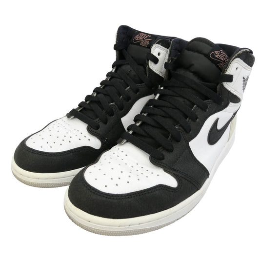 NIKE ナイキ 555088-108 Air Jordan 1 High OG Bleached Coral エアジョーダン1 ハイ OG ブリーチド コーラル ハイカットスニーカー ホワイト系 ブラック系 27.5cm【中古】