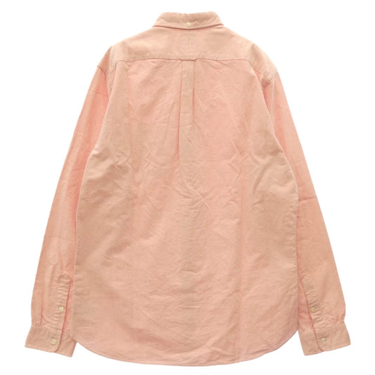 RRL ダブルアールエル セルビッジ オックスフォード BD ボタンダウン 長袖 シャツ ピンク系 M【中古】