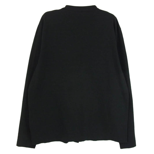 JIL SANDER ジルサンダー JSML707016ML24780872 コットン カーディガン カットソー バンドカラー ブラック系 L【中古】