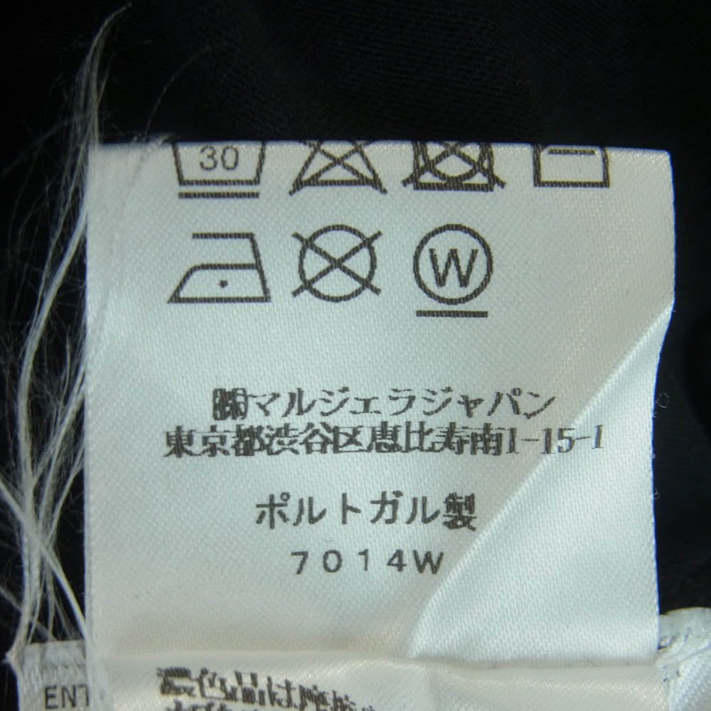 MAISON MARGIELA メゾンマルジェラ 24AW SH0GC0028 MM6 エムエムシックス Cotton Jersey Long Sleeve T-Shirt コットン ジャージー 長袖 Tシャツ ブラック系 S【中古】