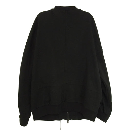 JIL SANDER ジルサンダー 17SS JSUM707004 コットン ジップアップ ジャケット スウェット ブルゾン ブラック系 L【中古】
