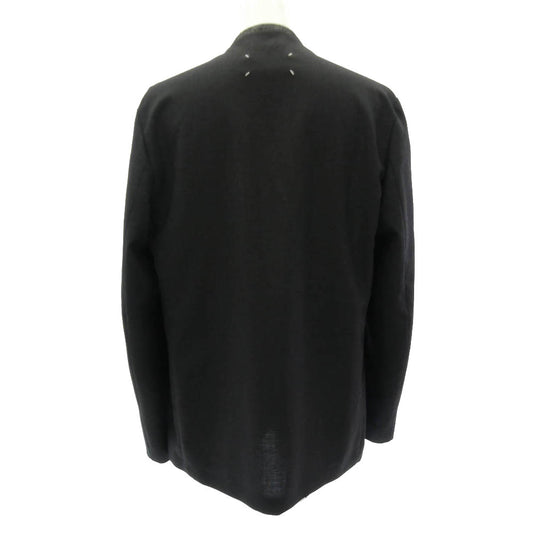 MAISON MARGIELA メゾンマルジェラ 18AW S50BN0357 四つタグ 10ライン ノーカラー ジャケット カラーレス テーラード ジャケット チャコール系 50【中古】