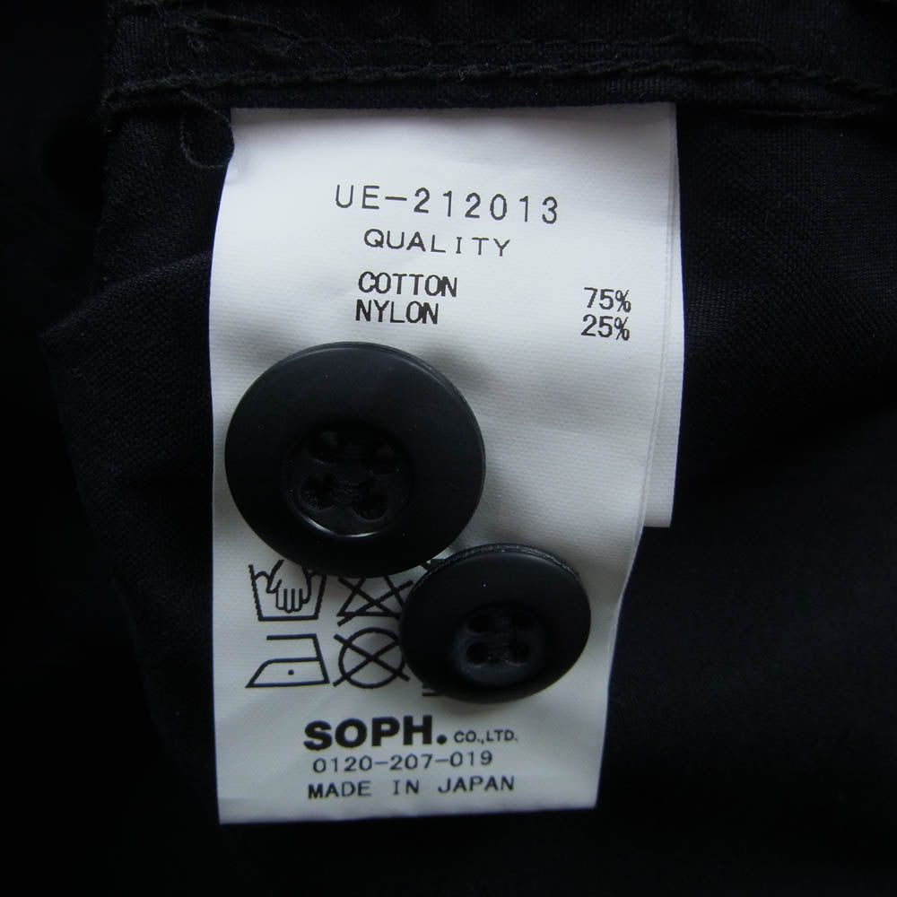 uniform experiment ユニフォームエクスペリメント 21AW UE-212013 TAPERED FATIGUE PANTS ロゴプリント テーパード ファティーグ パンツ ブラック系 2【中古】