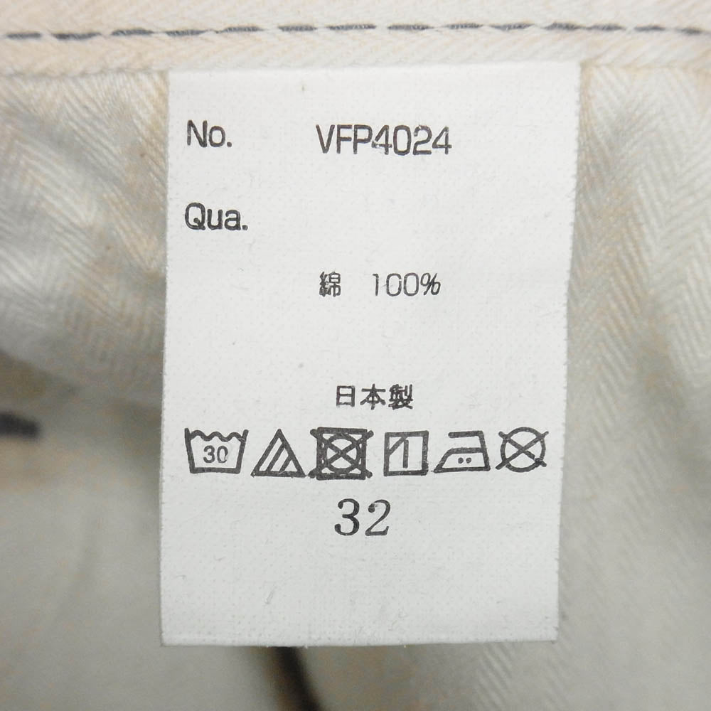 デニムバイヴァンキッシュアンドフラグメント VFP4024 CHINO PANTS ロゴ刺繍 チノパンツ グレー系 32【中古】