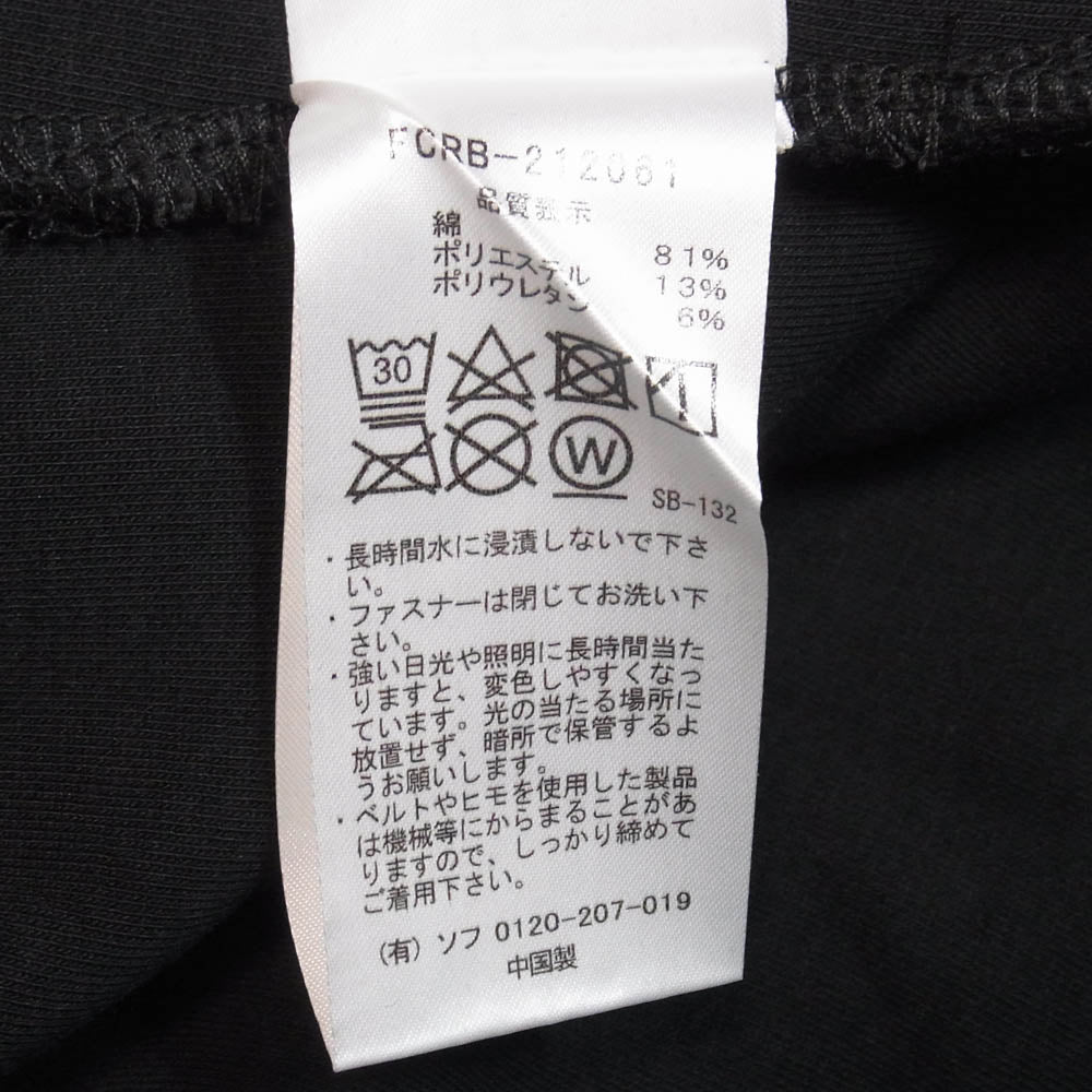 F.C.R.B. エフシーアールビー 21AW FCRB-212061 VENTILATION HOODIE ベンチレーション フーディー ジップアップ パーカー ブラック系 M【中古】