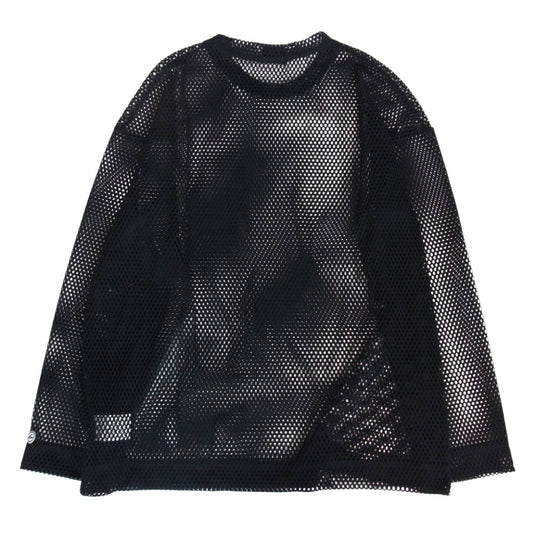 NIKE AIR JORDAN ナイキ ジョーダン IM6560-010 ×UNION ユニオン × Fragment Design LONG SLEEVE JERSEY フラグメントデザイン ジョーダン メッシュ ロングスリーブ 長袖Tシャツ ブラック系 M【美品】【中古】